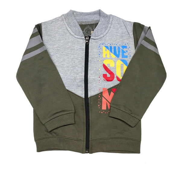 Awesome Fleece  Zipper Green